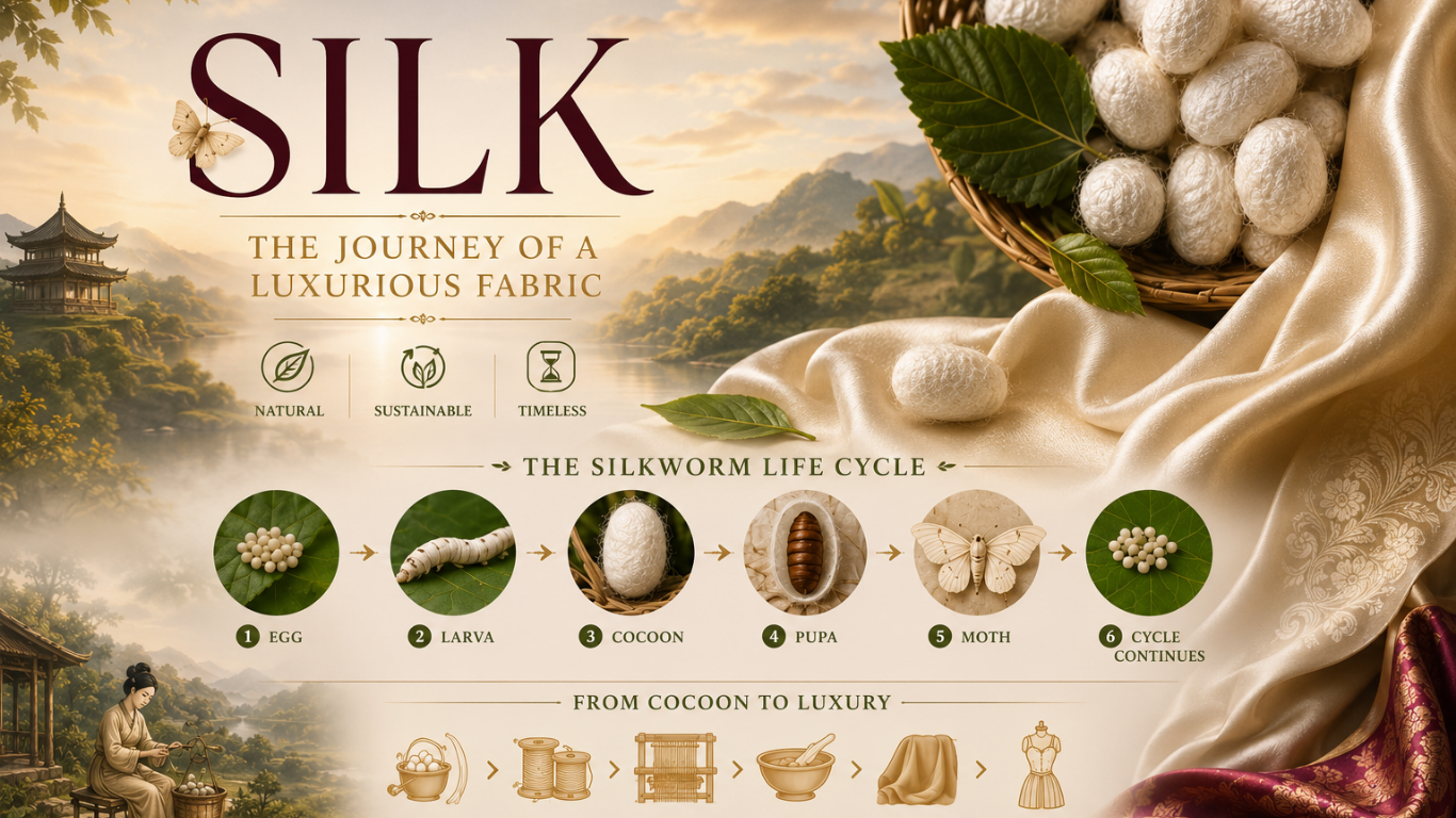 SILK THE JOURNEY OF A LUXURIOUS FABRIC FROM COCOON TO COUTURE